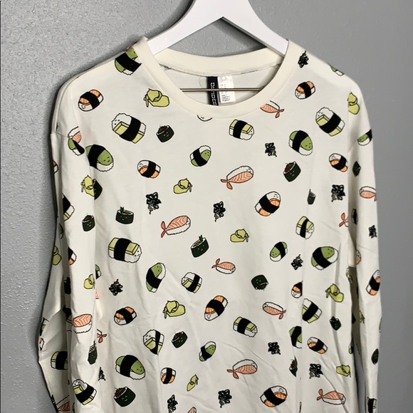 H&M Tops - Sushi Print Sweatshirt